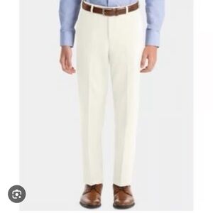 NWT‎ Lauren Ralph Lauren Boys Off White Dress Pants Wedding Holidays Formal Wool